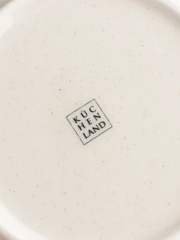 Тарелка закусочная, 19 см, 2 шт, каменная керамика, бежевая, в крапинку, Speckled glaze, image-3