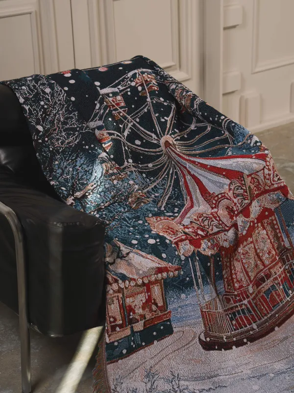 Плед, 130х170 см, гобелен, Ride christmas, image-2