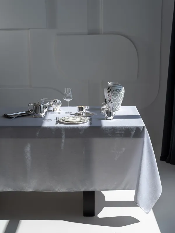 Дастархан, 170х250 см, полиэстер, ақ, Jacquard, image-9