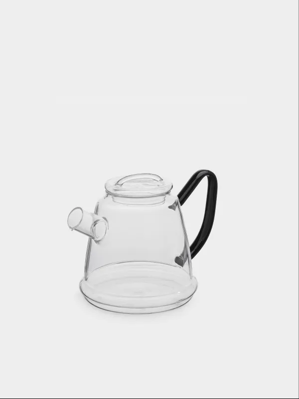 Шайнек, 600 мл, жылытқыш қақпағы бар, шыны Б/болат, қара қалам, Күмбез, Affogato, image-1