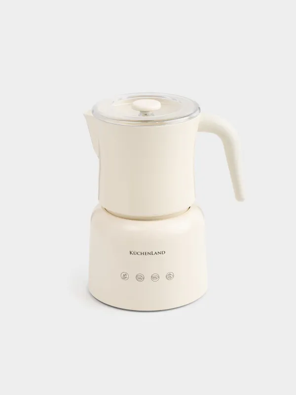 Электр турка, 250 мл, сүт түстес көпірткіш функциясы бар, сарғылт-қоңыр, Vintage kitchen, image-0