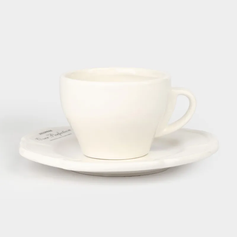 Пара чайная, 1 перс, 2 пр, 240 мл, керамика D, молочная, Progress, Course