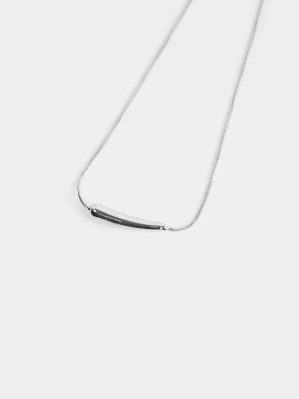 Цепочка, 46 см, с подвеской, металл, серебристая, Jewelry, image-1