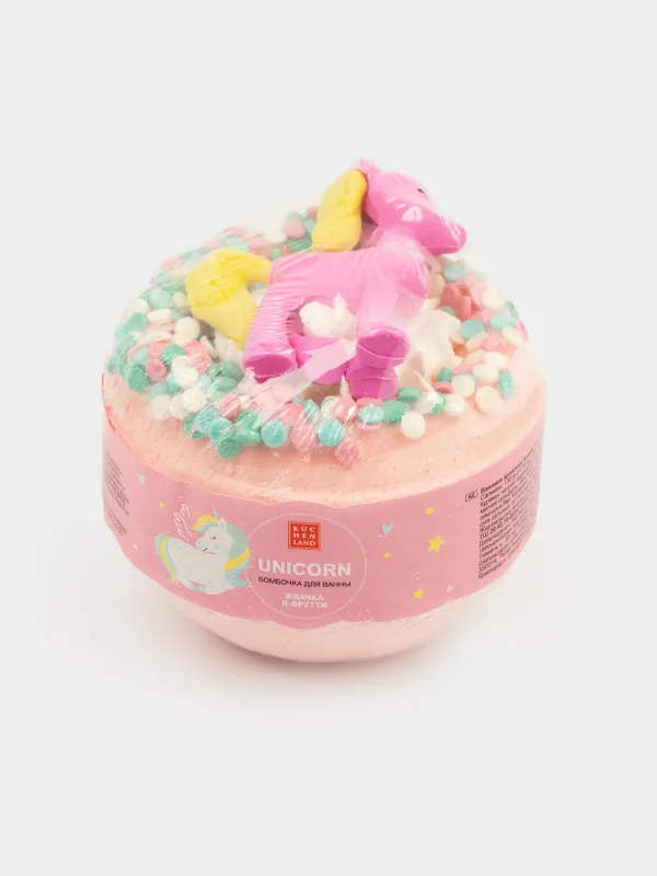 Бомбочка для ванны, с игрушкой, Жвачка и фрутти, Unicorn, image-4