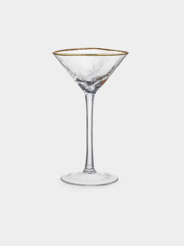 Мартини бокалы, 150 мл, 2 дана, шыны, алтын жиек, Triangle Gold, image-3