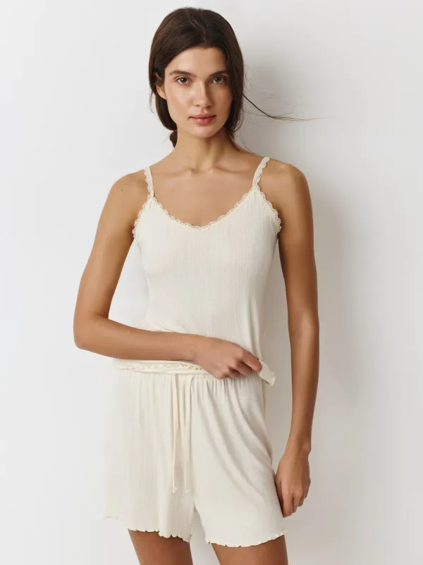 Әйелдер шорттары, үйге арналған, өлшемі S, модал/вискоза/эластан, сары, Dirona, image-2