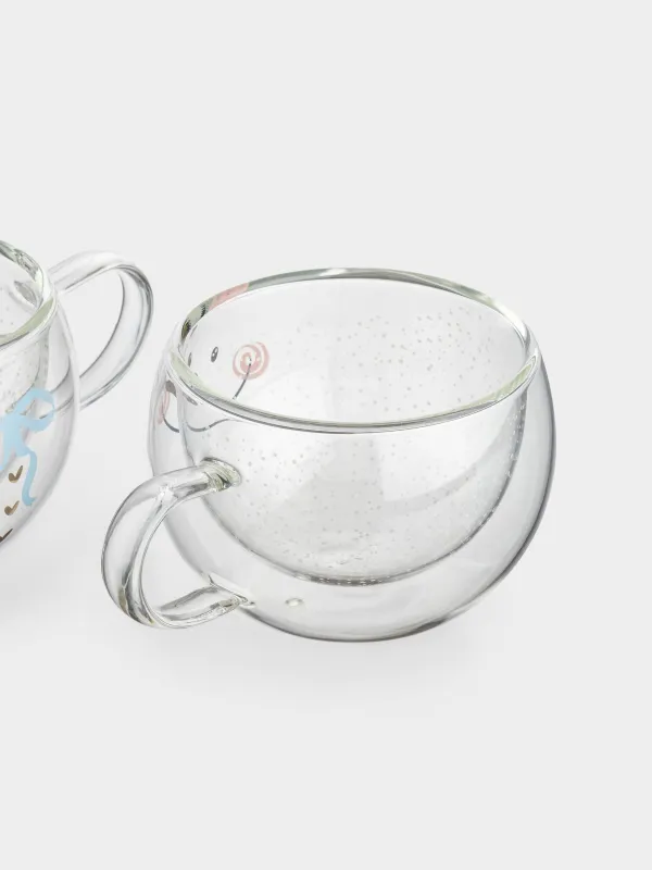 Кружка, 270 мл, 2 шт, с перламутром, Снеговик, Air polar, image-2