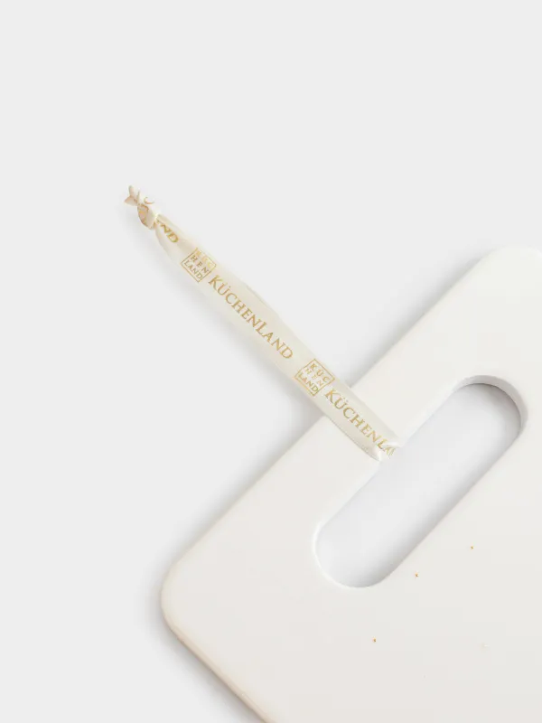 Ыстыққа арналған тұғыр, 17х24 см, керамика/тығын, тікбұрыш, Жылқы және үйлер, Snow sparks, image-4