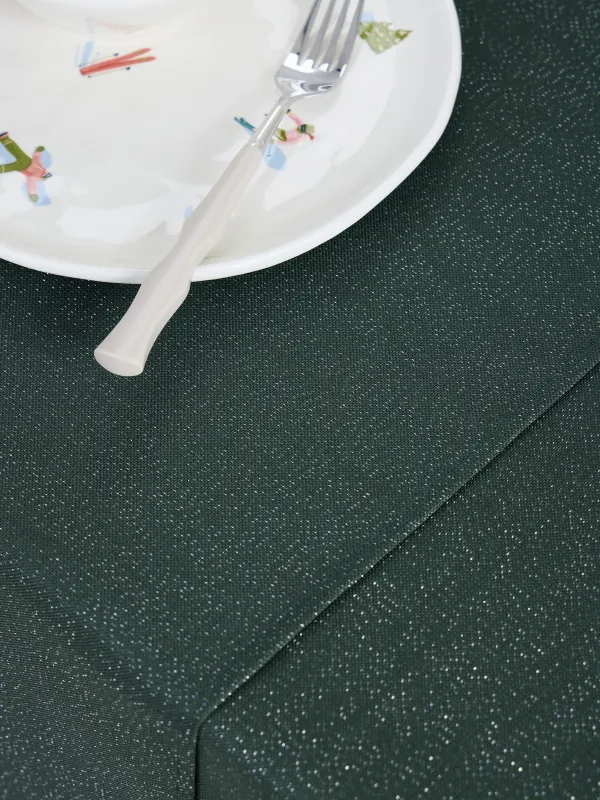 Үстел төсеніші, 40х160 см, полиэстер, қою жасыл, Green speckled, image-4