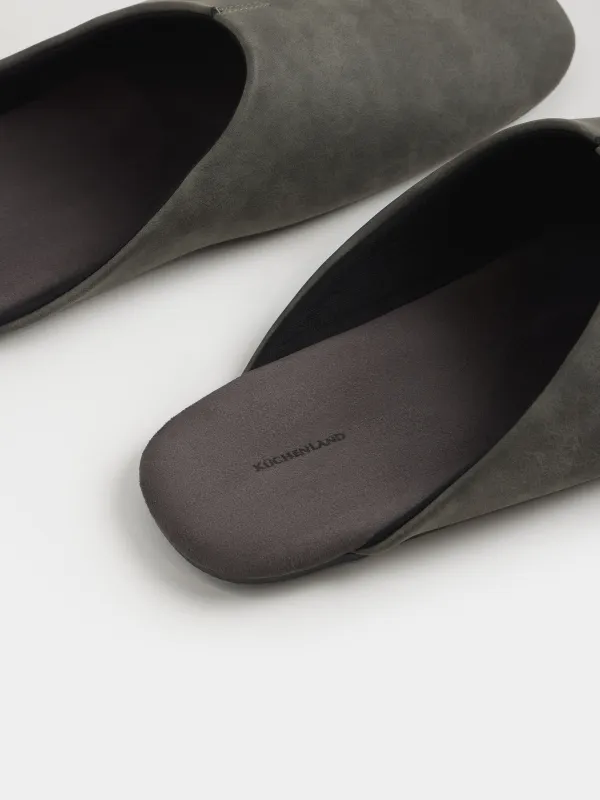 Ерлер тәпішкелері, үйге арналған, өлшемі 40-41, полиуретан/ПВХ, сұр, Viderlen, image-2