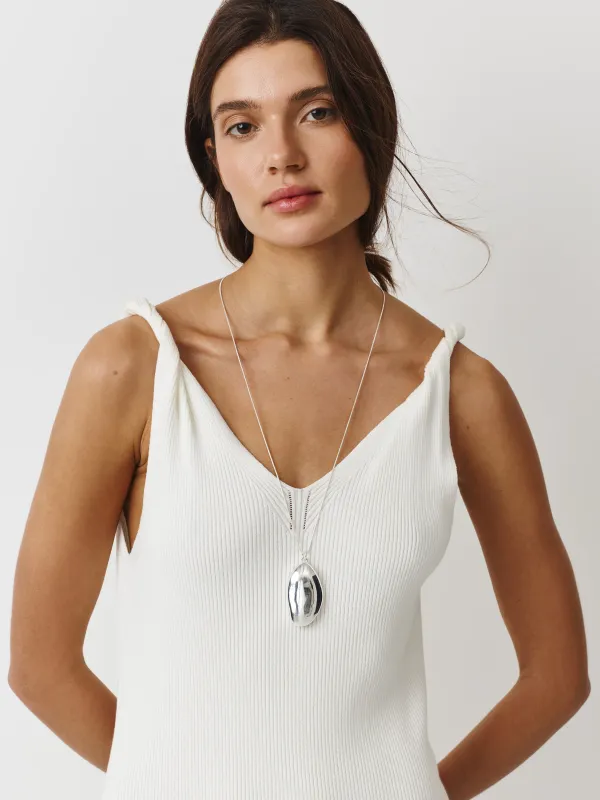 Әйелдер көйлегі, макси, өлшемі S, белдіктері бар, вискоза/нейлон, сүт түстес, Anselma, image-1