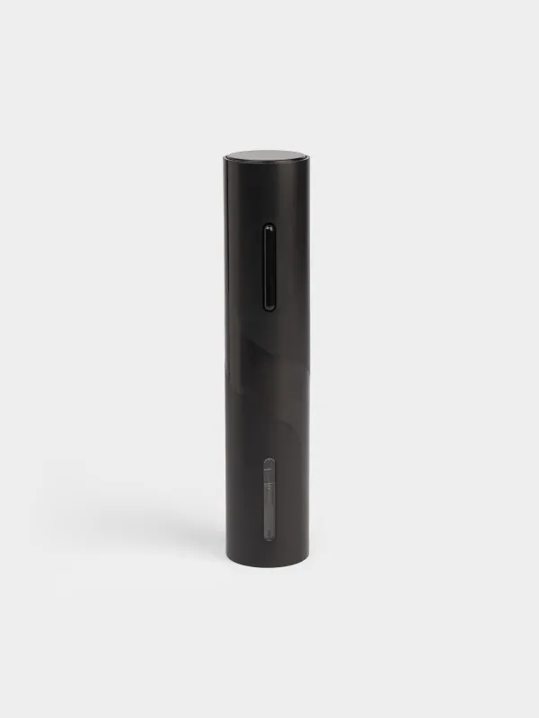 Шарап жиынтығы, 5 зат, вакуумды тығыны бар, тұғырда, пластик/болат, қара, Flux, image-3