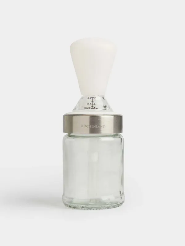 Майға арналған контейнер, 100 мл, щеткасы бар, шыны/силикон, Comfort light, image-0