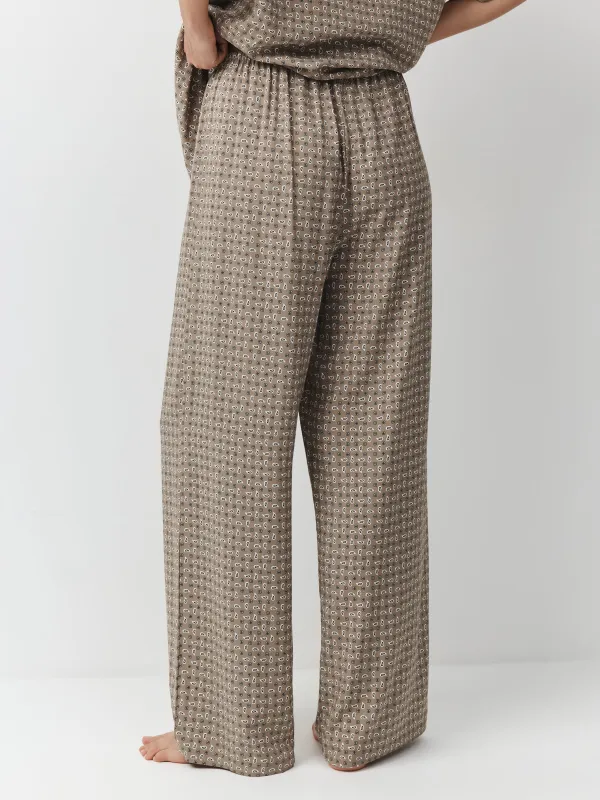 Әйелдер шалбары, өлшемі S, вискоза К, сарғылт-қоңыр, Өрнектер, Emri, image-3