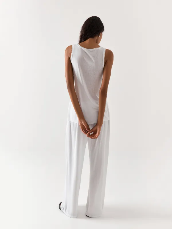 Брюки домашние, белые, Railia, image-3