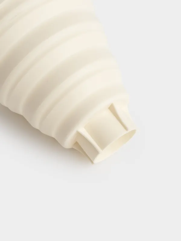 Воронка, 12х12 см, для банок с широким горлом, складная, силикон, молочная, Manny, image-2