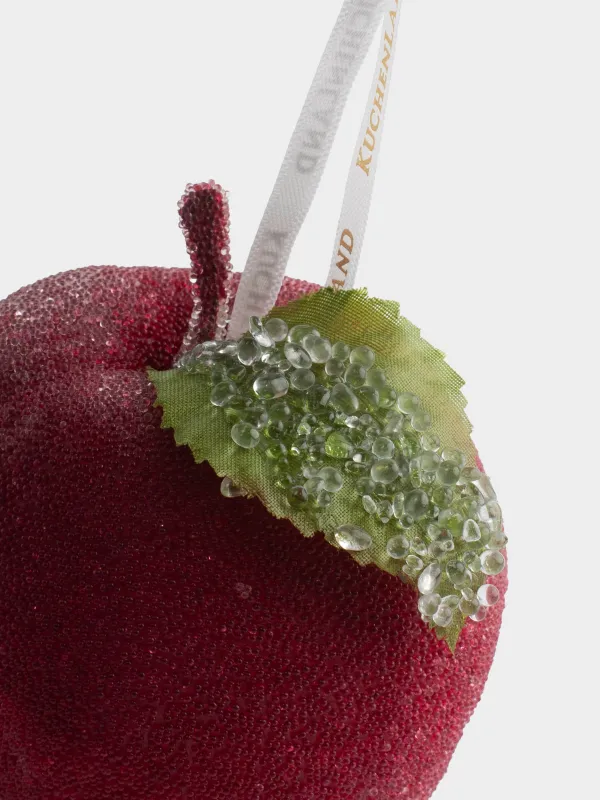 Шырша ойыншығы, 10 см, пенопласт, қызыл, Алма, Fruits, image-1