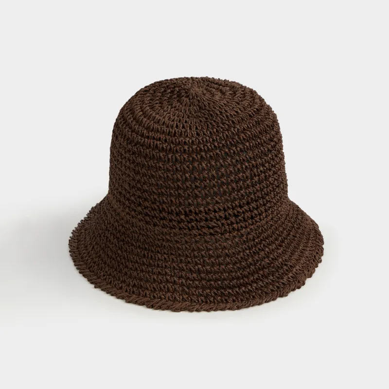 Панама, 57 см, единый размер, целлюлоза, коричневая, Banjo