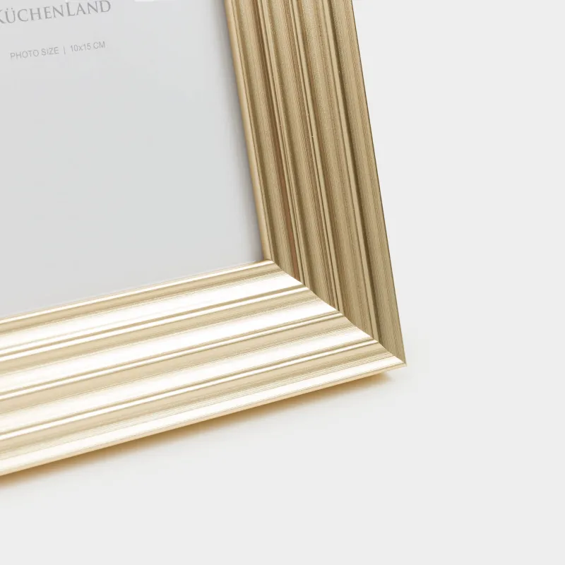 Фото жиектеме, 18х16 см, пластик/шыны, алтын түстес, Gallery, image-5