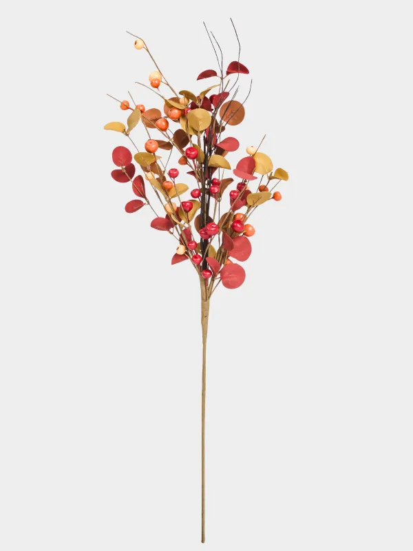Ветка декоративная, 84 см, пластик/бумага, Осенние ягоды, Forest symphony decor, image-0