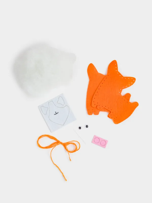 Шығармашылыққа арналған жиынтық, 13х15 см, қолөнер, киіз, салпыншақ, Корги, Creativity, image-1