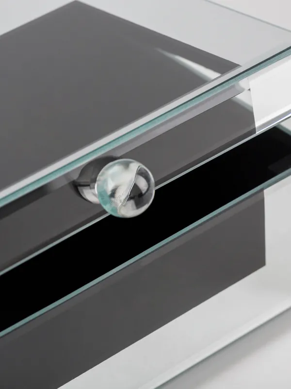 Шкатулка для украшений, 20x14 см, стекло, зеркальная, Glossy, image-4