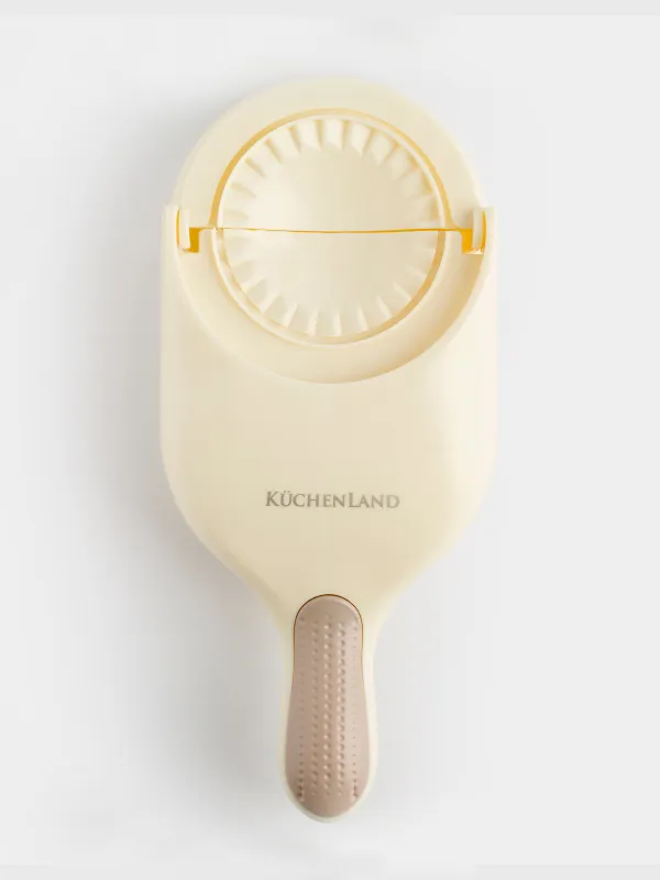 Тұшпараларды мүсіндеуге арналған қалып, 25х10 см, 2-і 1-де, тұтқасы бар, пластик, сарғылт-қоңыр, Bakery, image-0