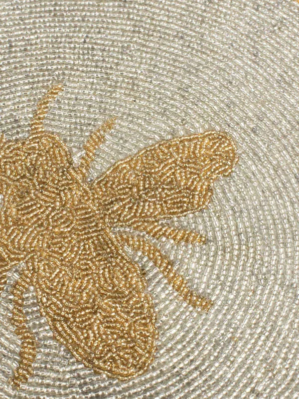 Салфетка под приборы, 36 см, из бисера, Пчела, Art beads, image-3