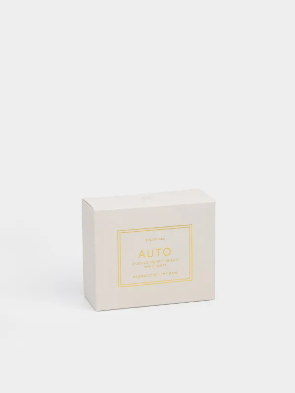 Набор ароматический для авто, на дефлектор, полиуретан/металл, бежевый, Bamboo forest drizzle&White Musk, Auto, image-7