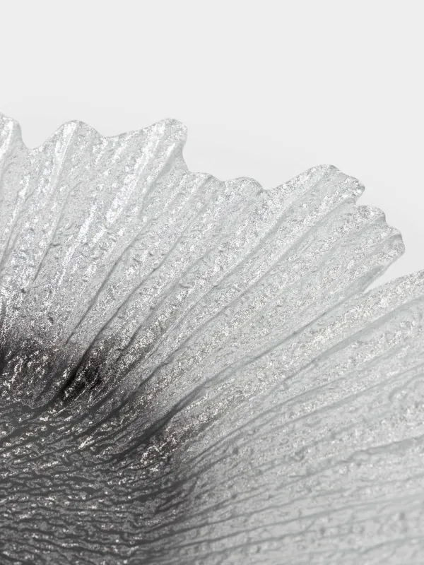 Жеміс вазасы, 42х7 см, шыны Р, күміс түстес және сұр градиент, Verge gradient, image-3