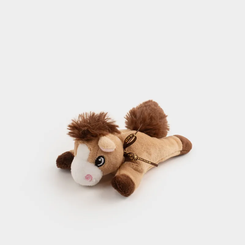 Магнит, 13 см, жұмсақ, полиэстер, сарғылт-қоңыр, Жылқы, Horse cute