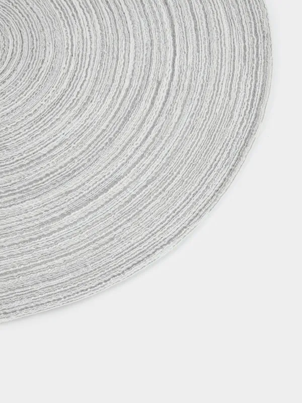 Салфетка под приборы, 38 см, полиэстер, круглая, песочно-бежевая, Rotary, image-2