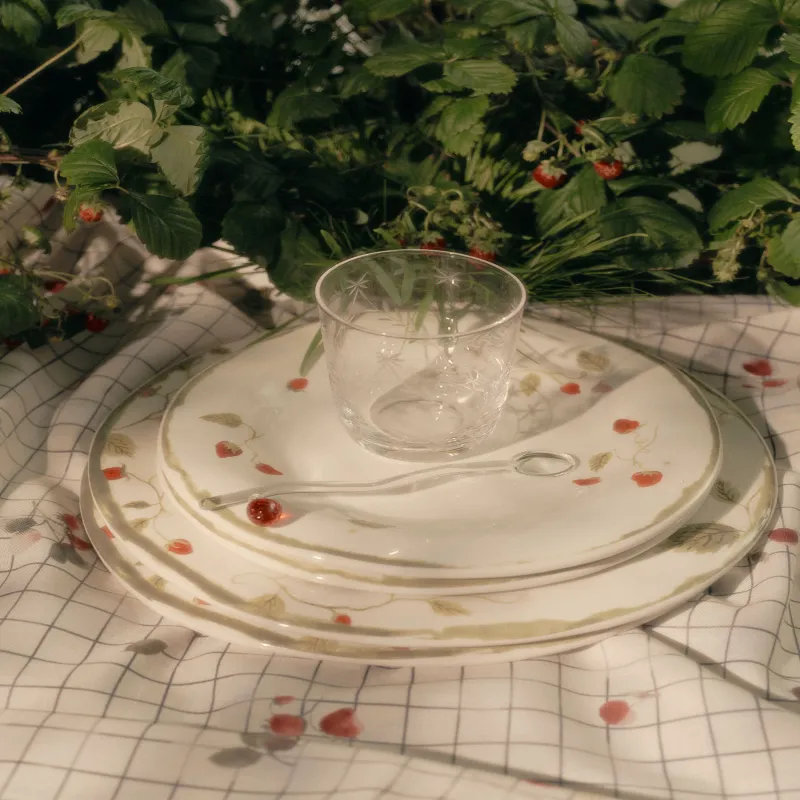 Тарелка обеденная, 28 см, Земляника, Strawberry crumple, image-7