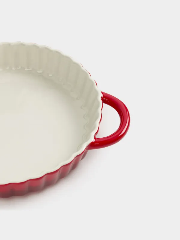 Пісіруге арналған қалып, 28 см, керамика, дөңгелек, қызғылт, Градиент, Cakes gradient, image-6