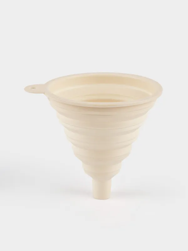 Шұңқыр, 12х11 см, жиналмалы, силикон, крем түсті, Manny, image-1