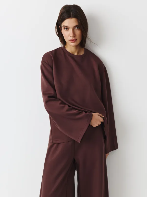 Әйелдерге арналған кеңжейде, өлшемі L, модал/полиэстер/эластан К, қоңыр, Reinalda, image-0