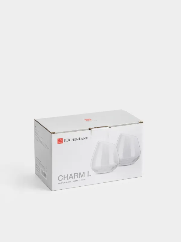 Стақан, 9 см, 350 мл, 2 дана, шыны, Charm L, image-6