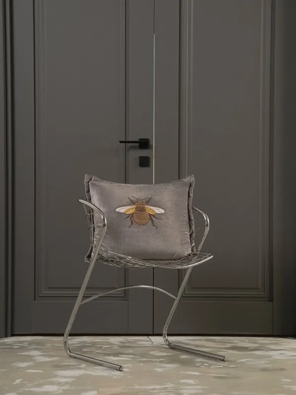 Подушка декоративная, вельвет/бисер, Bugs, image-6