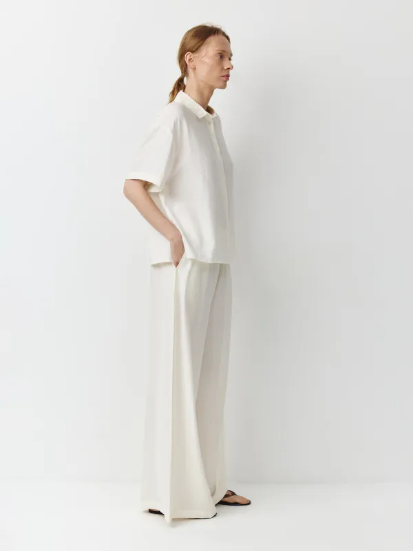 Әйелдер жейдесі, өлшемі XS, қысқа жеңді, вискоза/нейлон К, сүт түстес, Anita, image-2