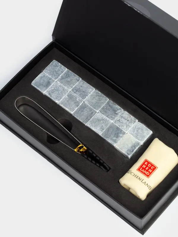 Набор кубиков для охлаждения напитков, 16 пр, с щипцами, стеатит/сталь, BAR, image-5