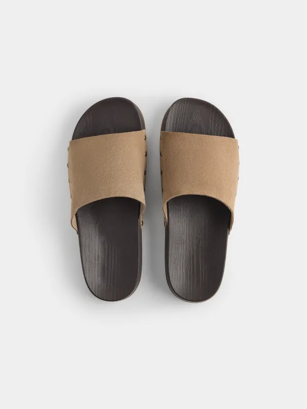 Әйелдер сандалдары, өлшемі 36, табиғи күдері/полиуретан, қоңыр, Steffi, image-1