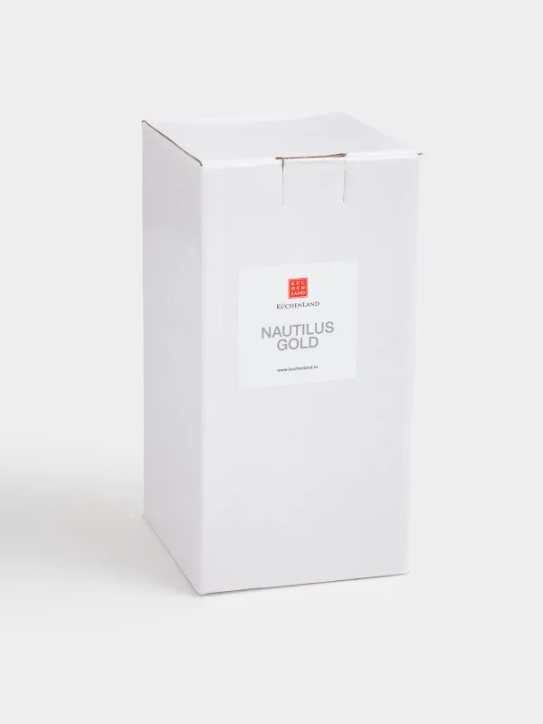 Бокал-кубок для вина, с золотистым кантом, Nautilus Gold, image-3