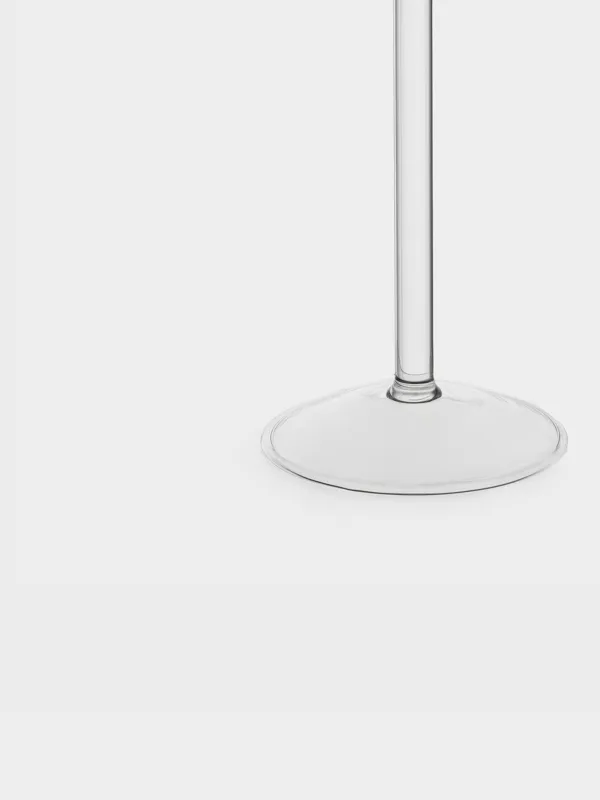 Подсвечник, 19 см, для тонкой свечи, Clear, image-1