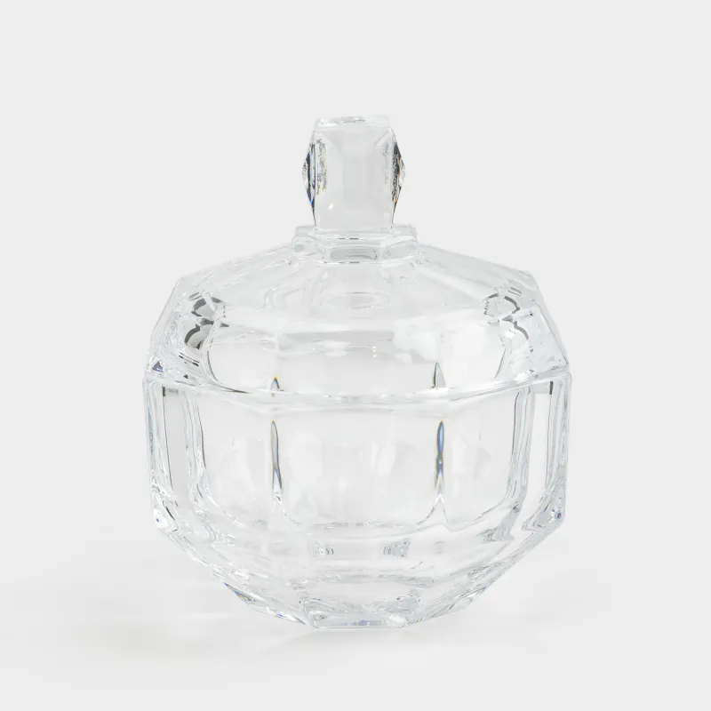 Сақтау ыдысы, 10х12 см, 280 мл, шыны, Қырлар, Terlano