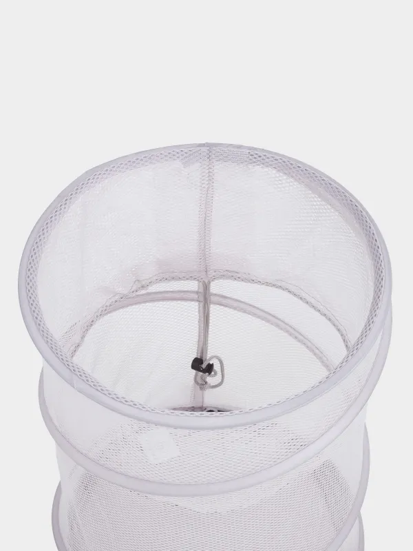 Кірге арналған себет, 46х34 см, жиналмалы, полиэстер/болат, дөңгелек, сұр-сарғылт-қоңыр, Safety, image-2