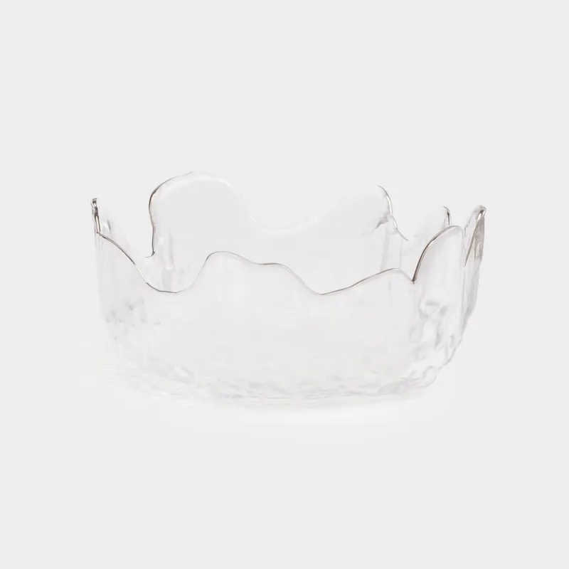 Кесе, 13х6 см, шыны, күміс жиектері бар, Nautilus silver