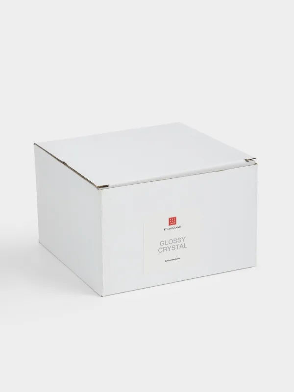 Шкатулка для украшений, 12х12 см, стекло, зеркальная, Серебристые кристаллы, Glossy crystal, image-5