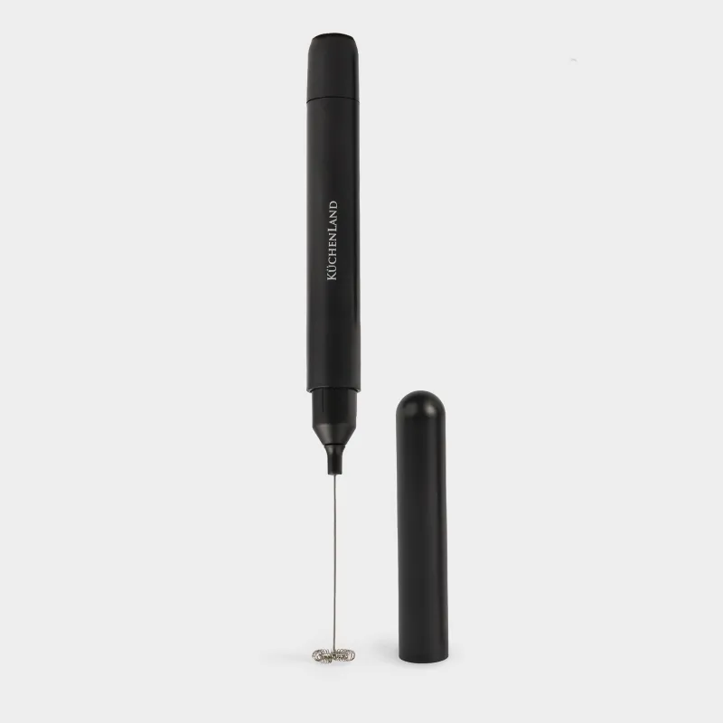 Сүтті көбікке айналдыратын бұлғауыш, 24 см, батырылмалы, қабы бар, пластик/болат, қара, Liberica