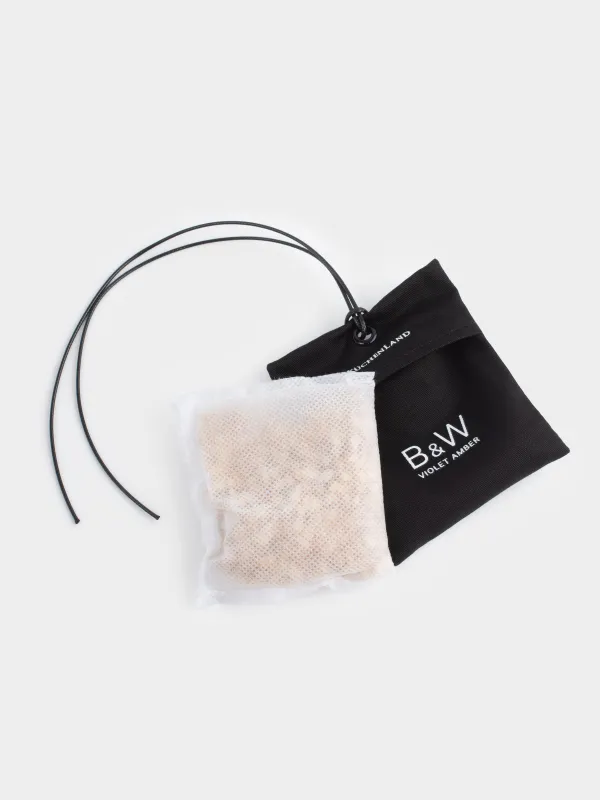 Саше ароматическое, 8x10 см, черное, Violet Amber, B&W, image-3