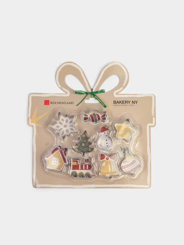 Набор форм для печенья, 9 шт, сталь, Новогодние фантазии, Bakery NY, image-0
